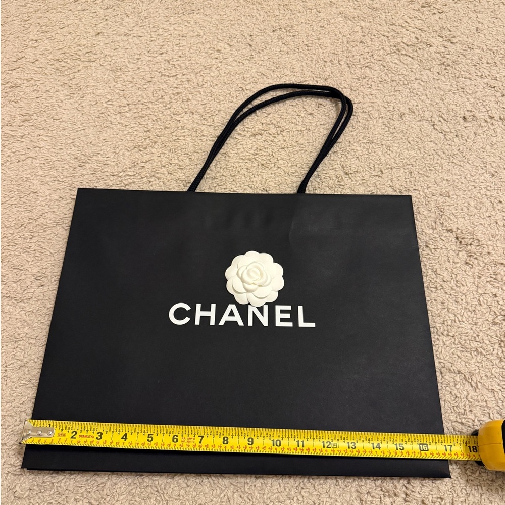 CHANEL Shopping Bag with camellia